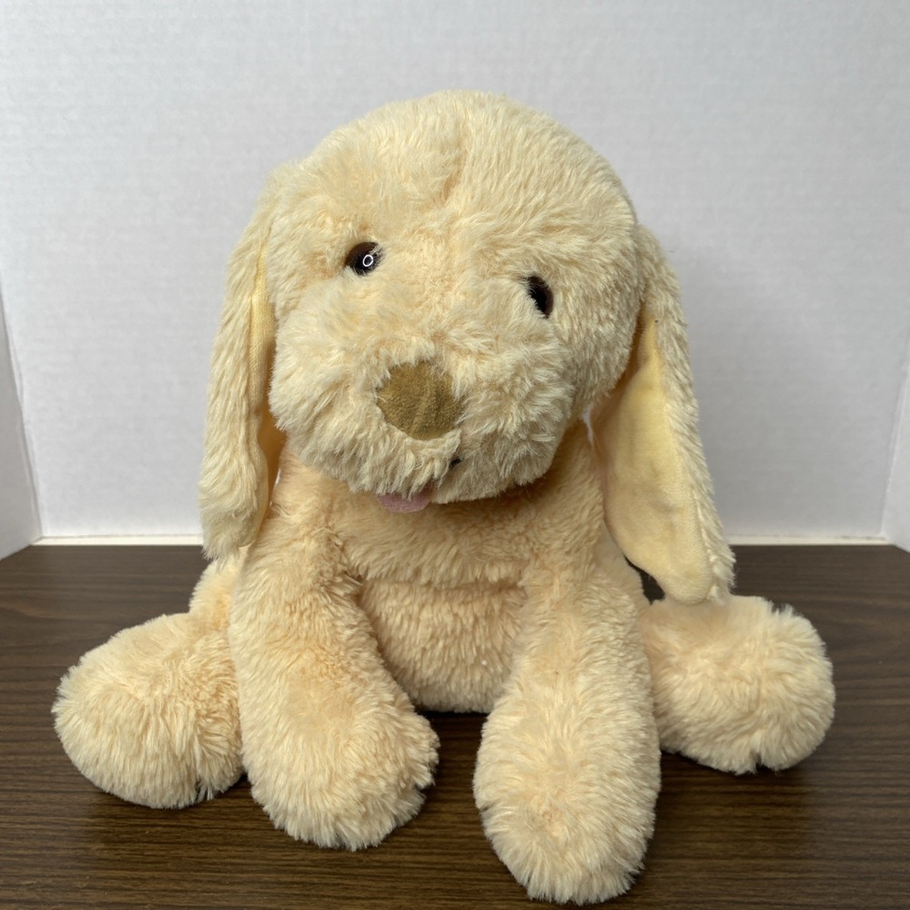 GUND My Pet Puddles 6055995 Animated Plush Yellow Puppy Barking Huggable Tested